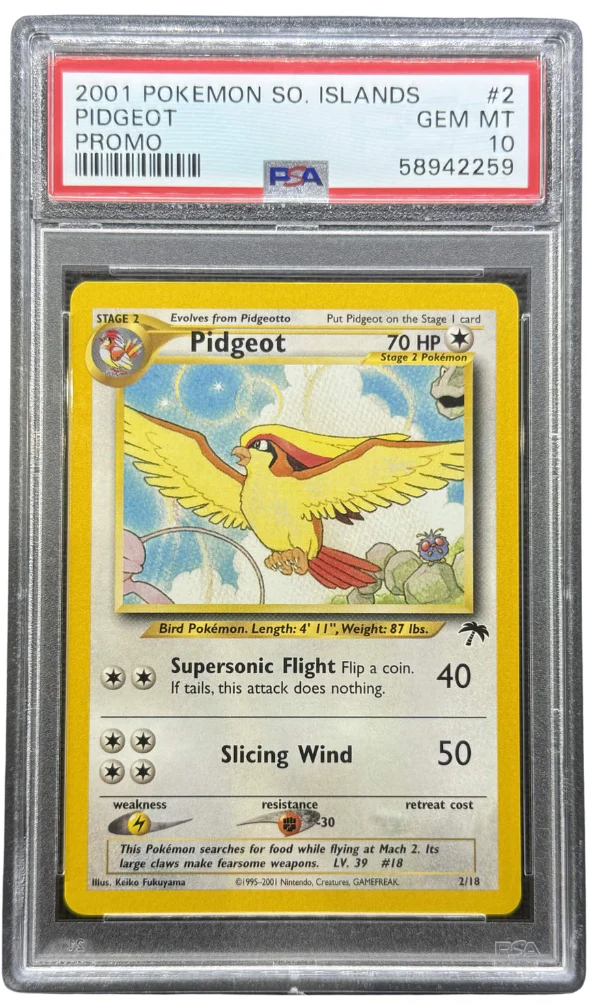 2001 POKEMON SOUTHERN ISLANDS PROMO #2 PIDGEOT PROMO PSA 10 - 259
