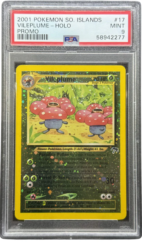 2001 POKEMON SOUTHERN ISLANDS PROMO #17 VILEPLUME-HOLO PROMO PSA 9 - 277