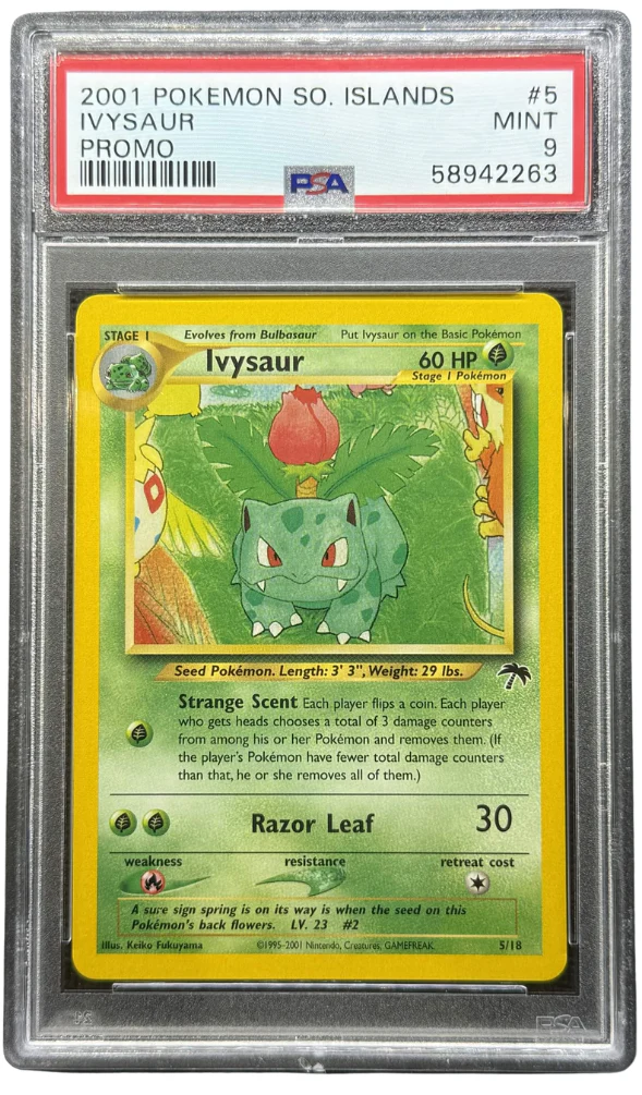 2001 POKEMON SOUTHERN ISLANDS PROMO #5 IVYSAUR PROMO PSA 9 - 263