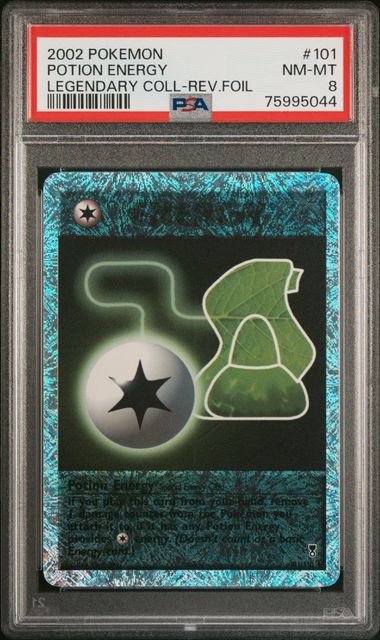 2002 POKEMON LEGENDARY COLLECTION #101 POTION ENERGY LEGENDARY COLL-REV.FOIL PSA 8 - 044