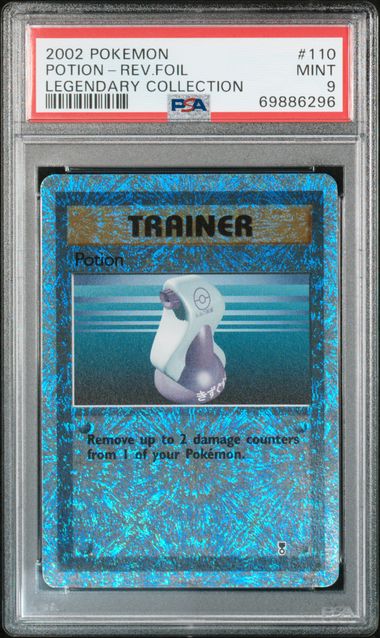 2002 POKEMON LEGENDARY COLLECTION #110 POTION-REV.FOIL LEGENDARY COLLECTION PSA 9 - 296