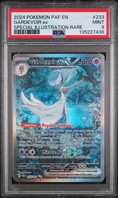 2024 POKEMON PAF EN-PALDEAN FATES #233 GARDEVOIR ex SPECIAL ILLUSTRATION RARE PSA 9 - 436