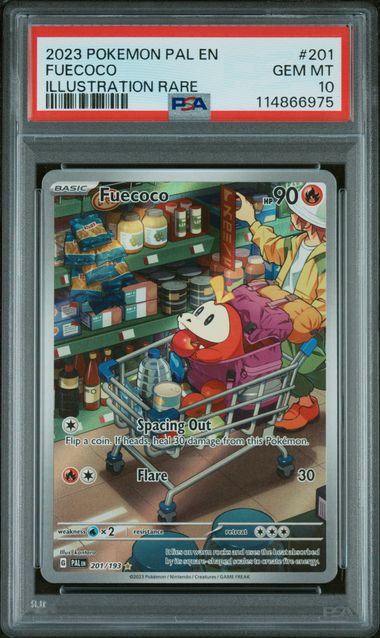 2023 POKEMON PAL EN-PALDEA EVOLVED #201 FUECOCO ILLUSTRATION RARE PSA 10 - 975