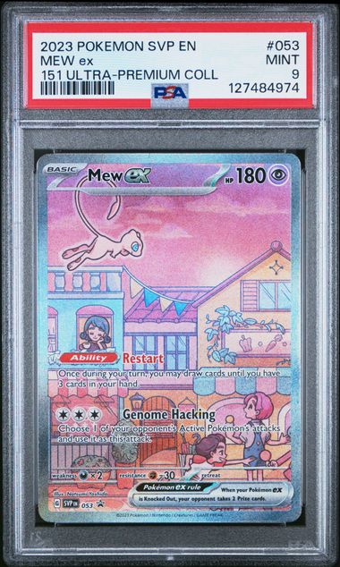 2023 POKEMON SVP EN-SV BLACK STAR PROMO #053 MEW ex 151 ULTRA-PREMIUM COLL PSA 9 - 974