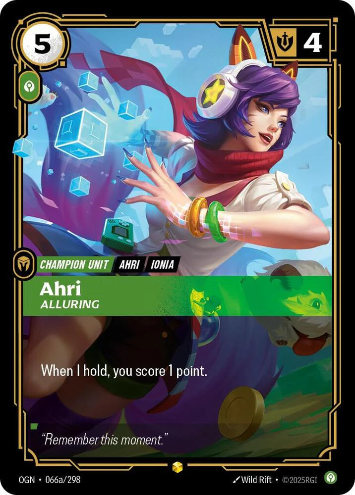 Ahri - Alluring (Alternate Art) - Origins (OGN)