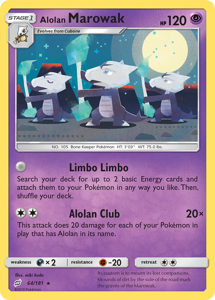 Alolan Marowak (64/181) [Sun & Moon: Team Up]