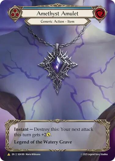 Amethyst Amulet (Treasure) [SEA189] (High Seas)  Cold Foil