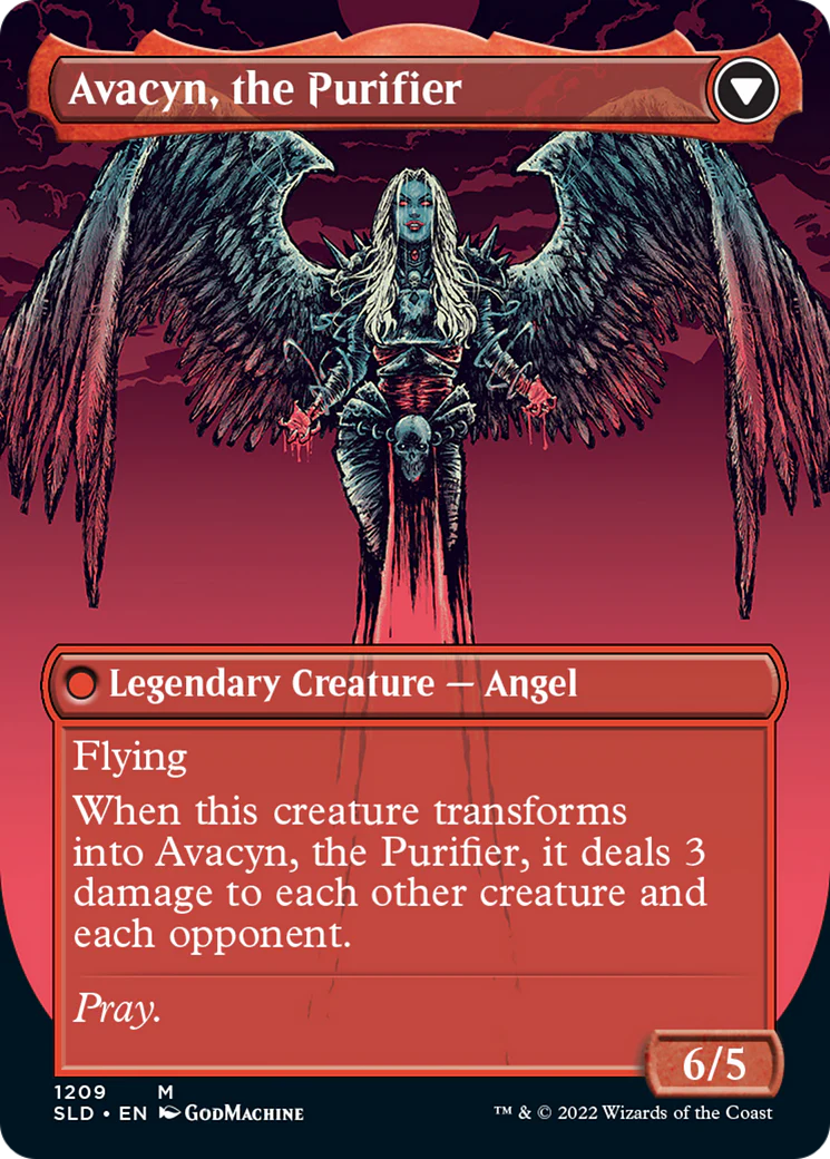 Archangel Avacyn // Avacyn, the Purifier (Display Commander) (Borderless) [Secret Lair: From Cute to Brute] - Image 2