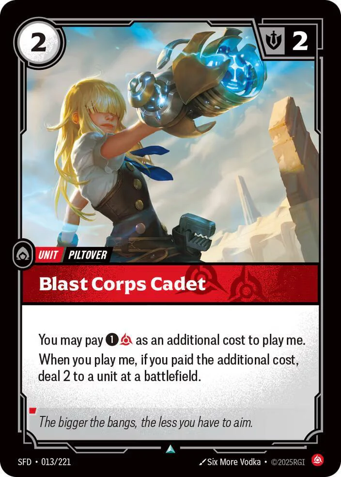 Blast Corps Cadet - Spiritforged (SFD)