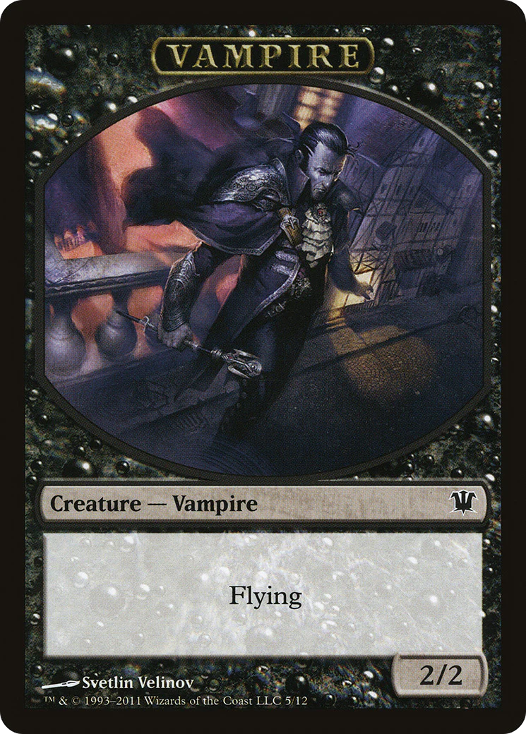 Blood // Vampire (0007) Double-Sided Token [Innistrad Remastered Tokens] - Image 2