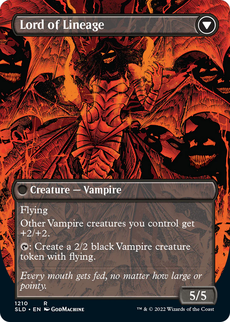 Bloodline Keeper // Lord of Lineage (Display Commander) (Borderless) [Secret Lair: From Cute to Brute] - Image 2