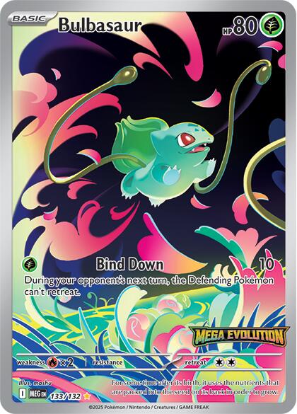 *SEALED* Bulbasaur (133/132) (Mega Evolution Stamped) [Mega Evolutions: Base Set]