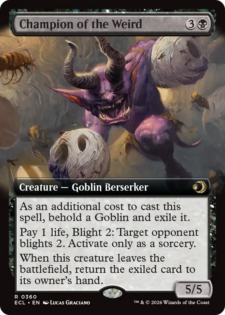 Champion of the Weird (Extended Art) [Lorwyn Eclipsed]