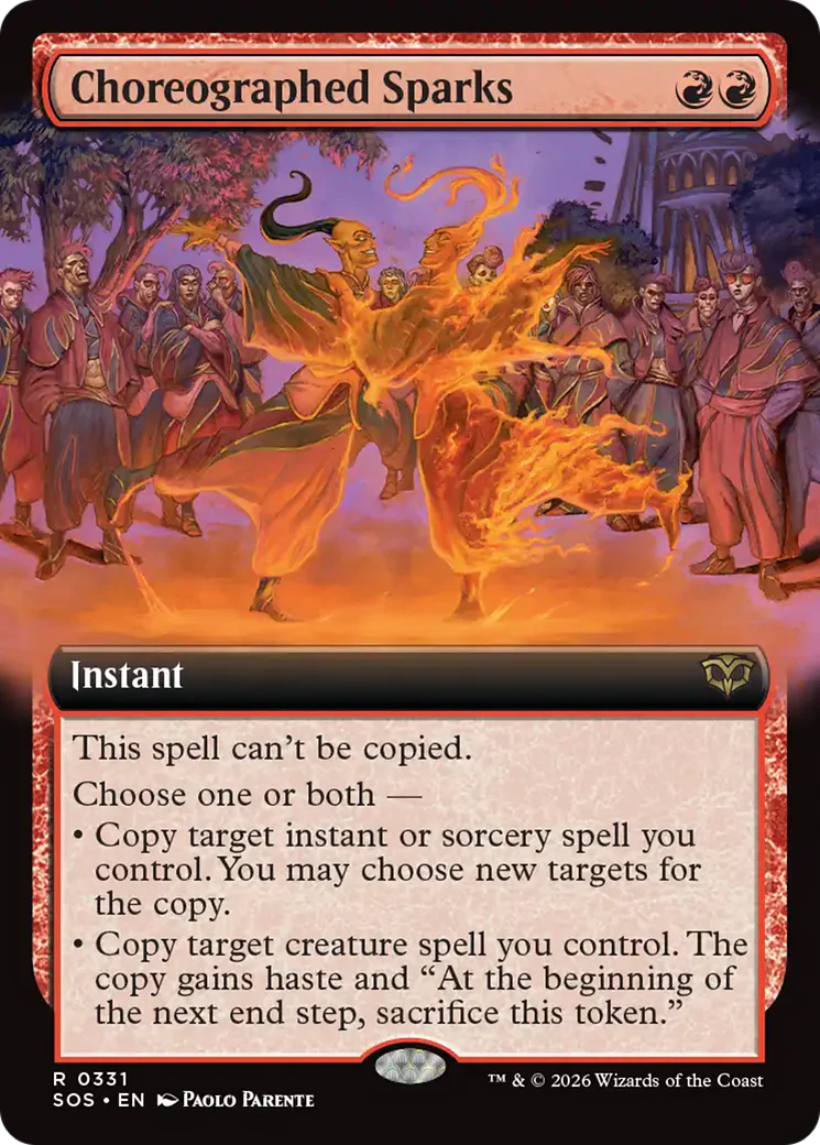 Choreographed Sparks (Extended Art) [Secrets of Strixhaven]