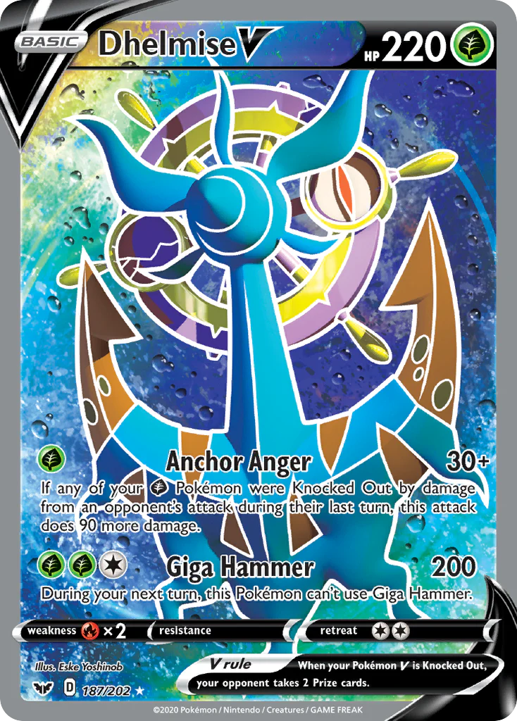 Dhelmise V (187/202) [Sword & Shield: Base Set]