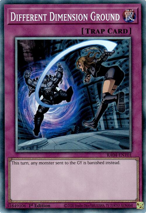 Different Dimension Ground [RA04-EN101] Prismatic Collector's Rare