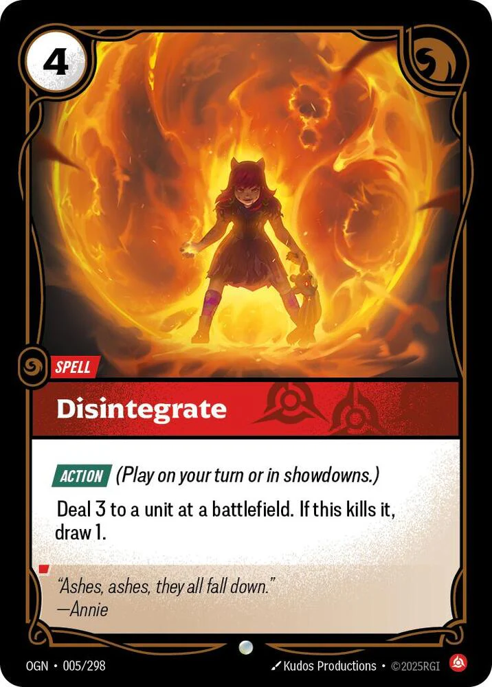 Disintegrate - Origins (OGN)