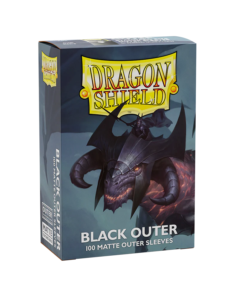 Dragon Shield: 100ct Outer Sleeves - Matte Black (Standard) (Pick-up In Store) - Image 3