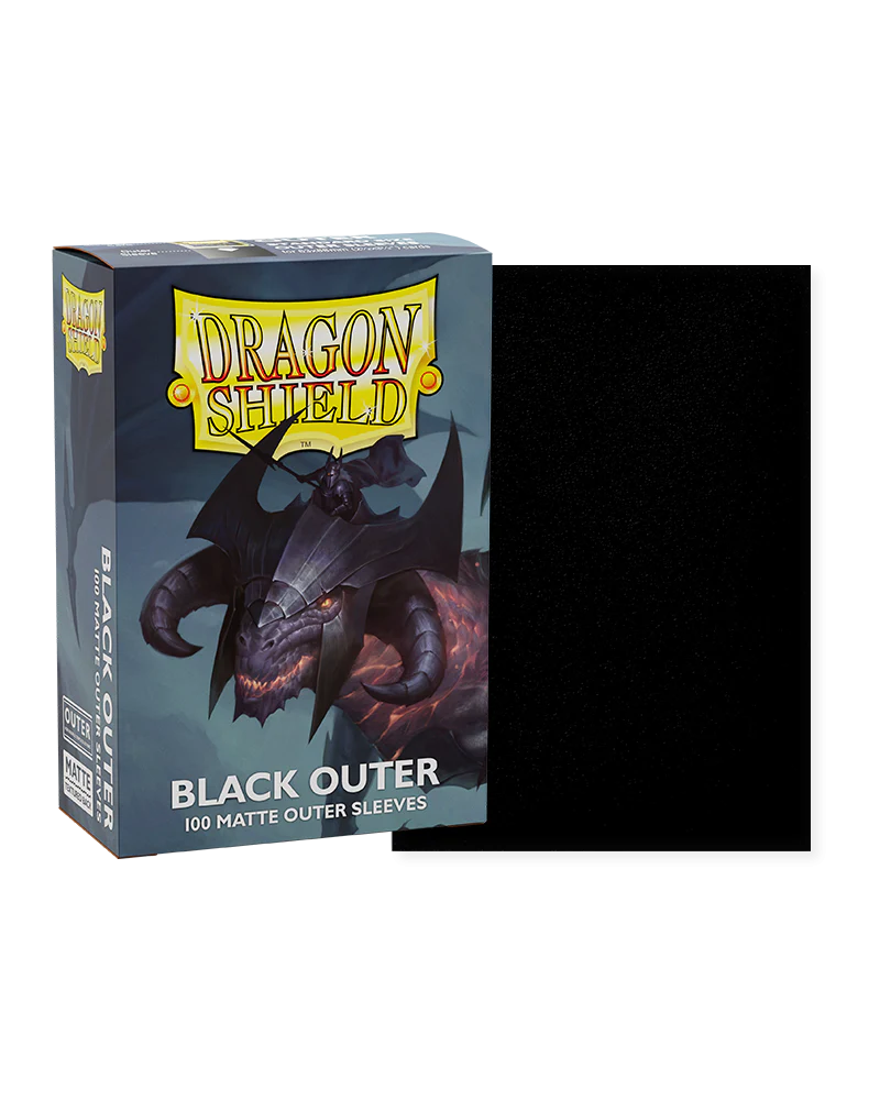 Dragon Shield: 100ct Outer Sleeves - Matte Black (Standard) (Pick-up In Store) - Image 5