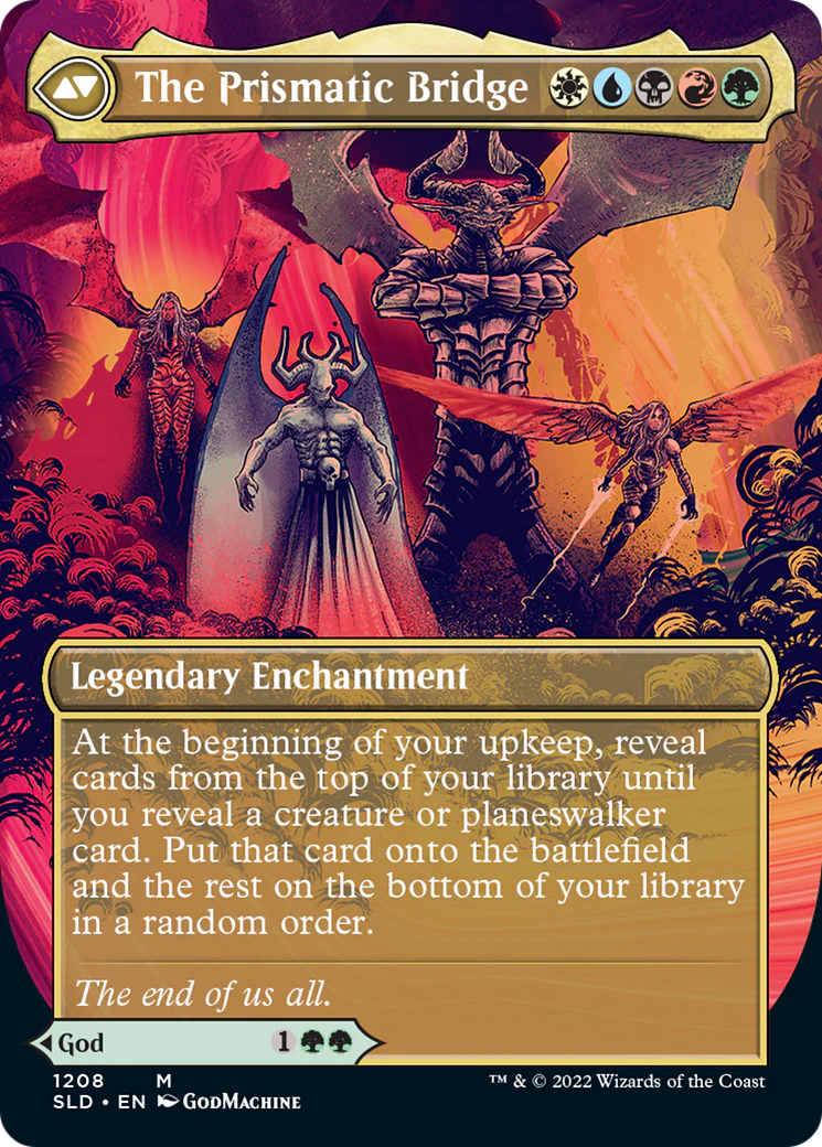 Esika, God of the Tree // The Prismatic Bridge (Display Commander) (Borderless) [Secret Lair: From Cute to Brute] - Image 2