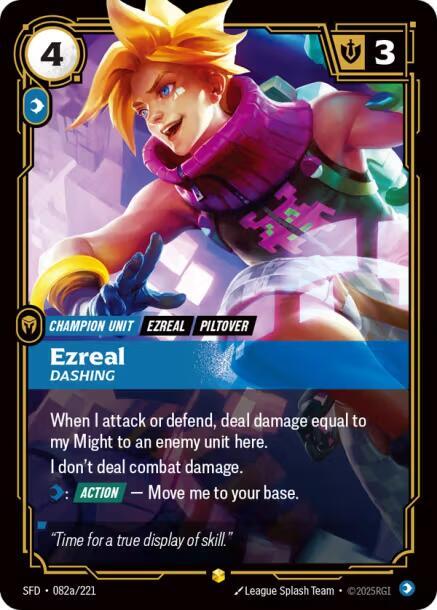 Ezreal - Dashing (Alternate Art) - Spiritforged (SPF)