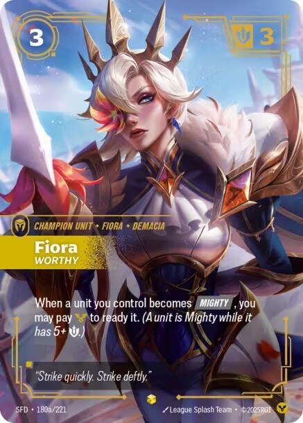 Fiora - Worthy (Alternate Art) - Spiritforged (SPF)