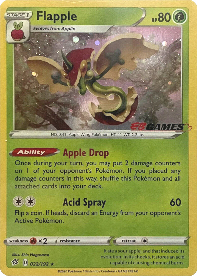 *SEALED* Flapple (022/192) (EB Games Exclusive) [Sword & Shield: Rebel Clash]