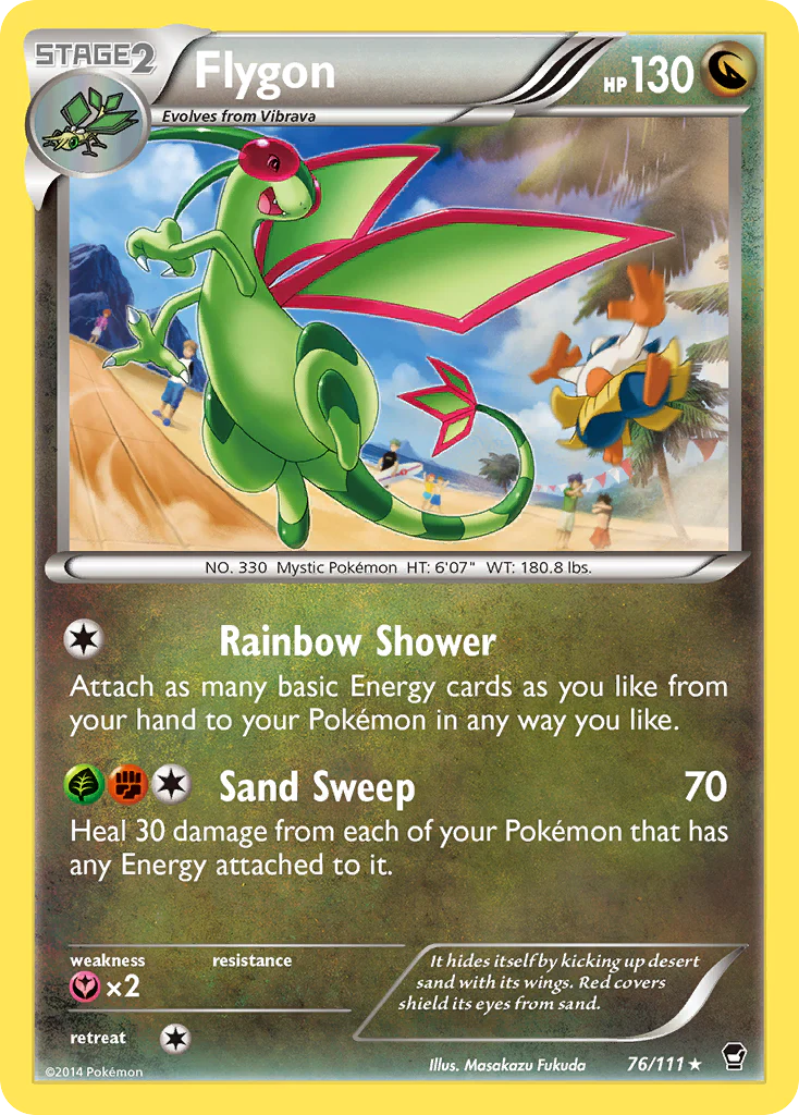 Flygon (76/111) [XY: Furious Fists]