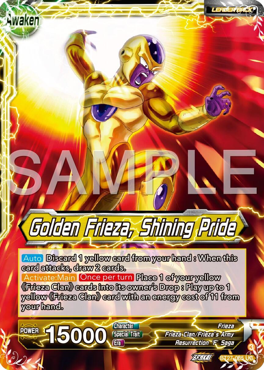 Frieza // Golden Frieza, Shining Pride (BT27-065) [History of Z] - Image 2
