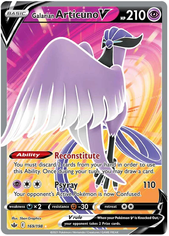 Galarian Articuno V (169/198) [Sword & Shield: Chilling Reign]