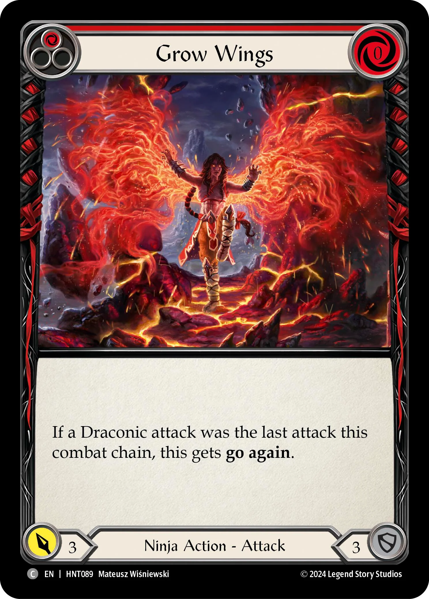 Grow Wings (Red) [HNT089] (The Hunted)