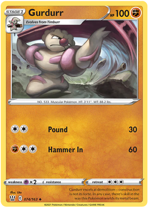 Gurdurr (074/163) [Sword & Shield: Battle Styles]
