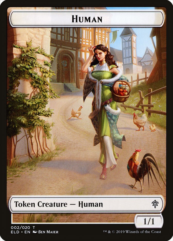 Human // Human Double-Sided Token [Pioneer Challenger Decks 2022] - Image 2