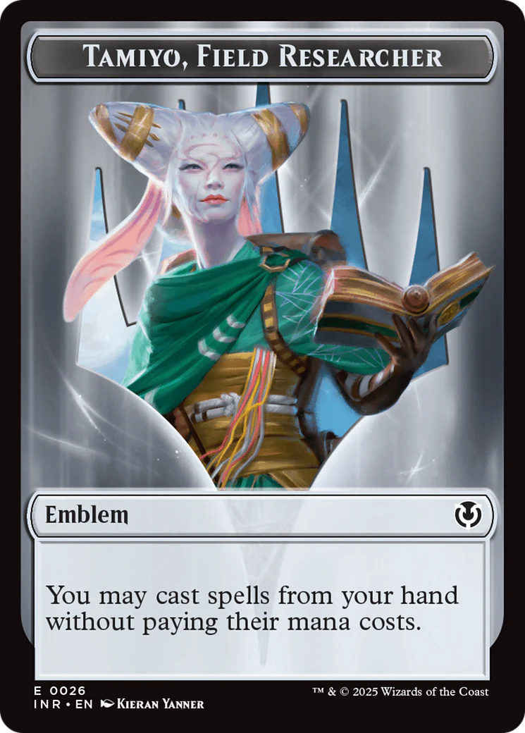 Human Soldier (0020) // Emblem - Tamiyo, Field Researcher Double-Sided Token [Innistrad Remastered Tokens] - Image 2
