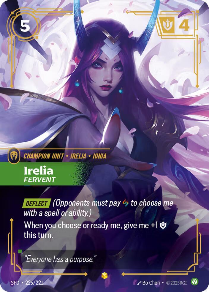 Irelia - Fervent (Overnumbered) - Spiritforged (SFD)