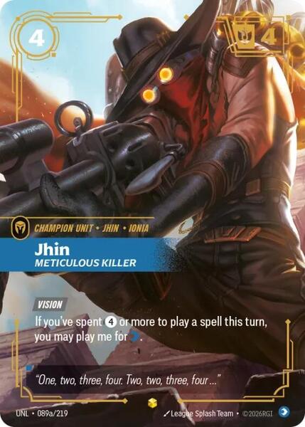Jhin - Meticulous Killer (Alternate Art) - Unleashed (UNL)