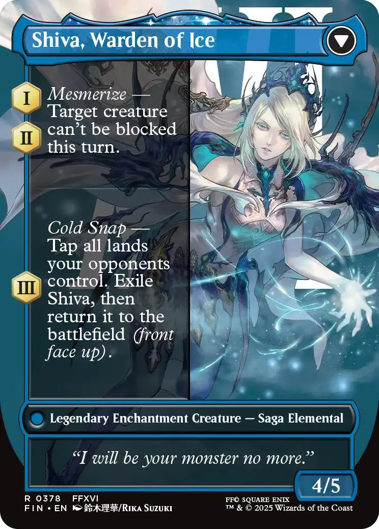 Jill, Shiva's Dominant // Shiva, Warden of Ice (Borderless) [FINAL FANTASY] - Image 2