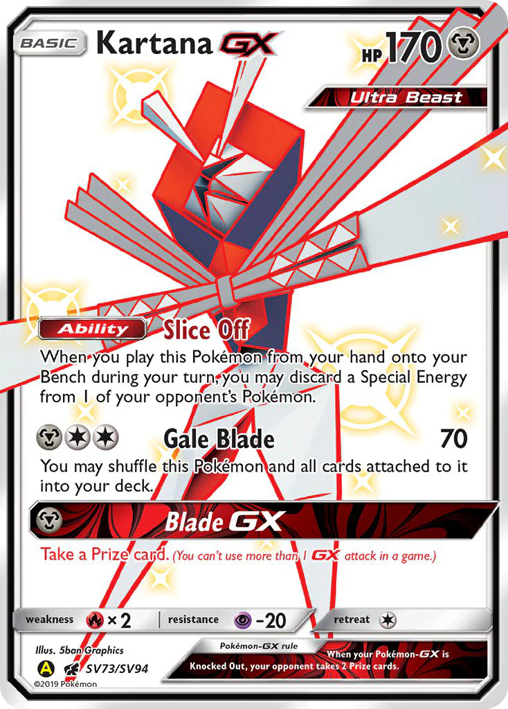 Kartana GX (SV73/SV94) [Sun & Moon: Hidden Fates - Shiny Vault]