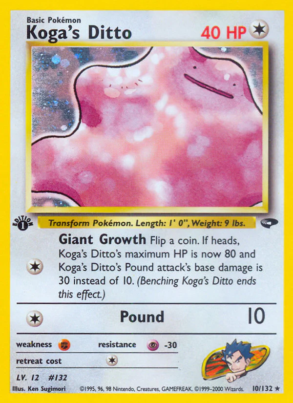 Koga's Ditto (10/132) [Gym Challenge 1st Edition]