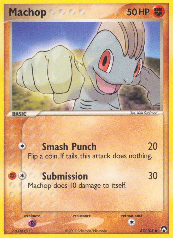 Machop (53/108) [EX: Power Keepers]
