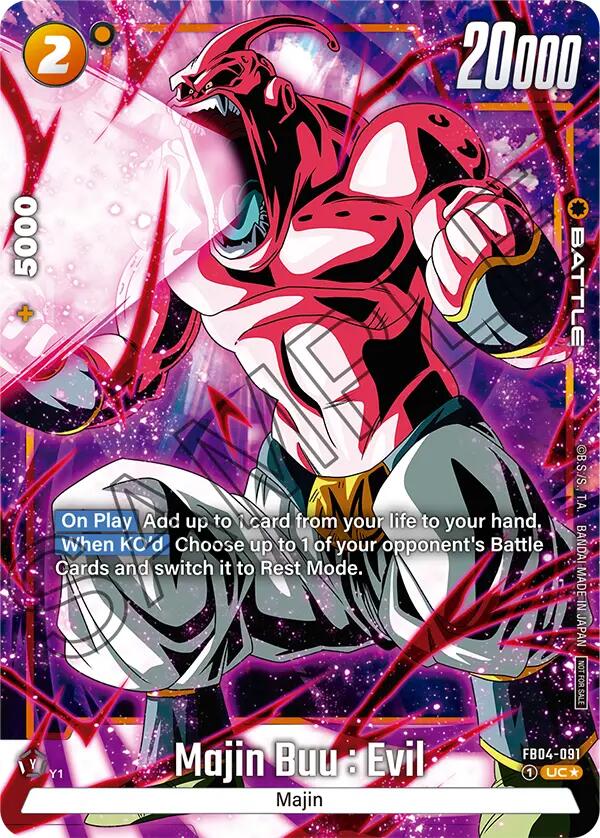 Majin Buu : Evil (FB04-091) (Tournament Pack -Winner- 05) [Fusion World Tournament Cards]