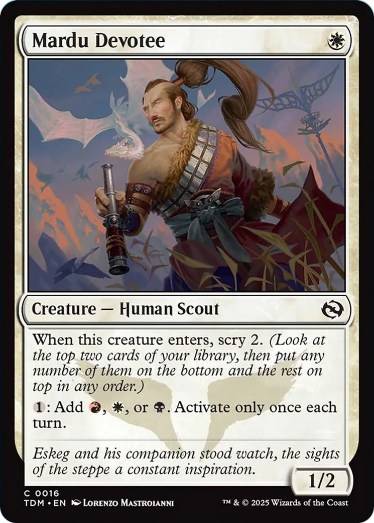 Mardu Devotee [Tarkir: Dragonstorm]
