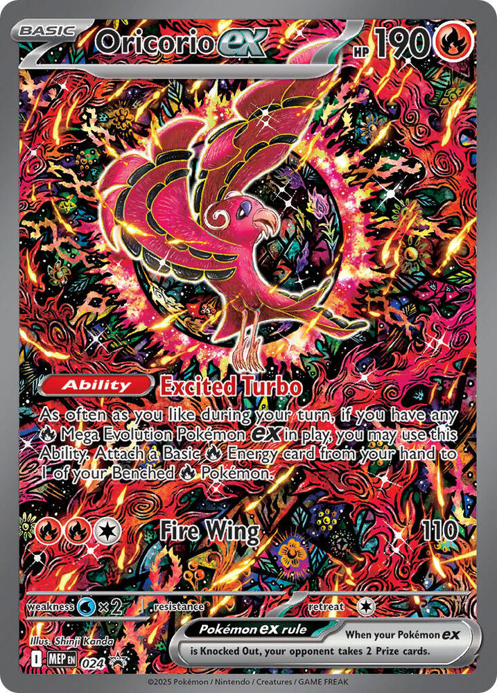 *SEALED* Mega Charizard X ex (023) & Oricorio ex (024) [Mega Evolution Promo] - Image 2