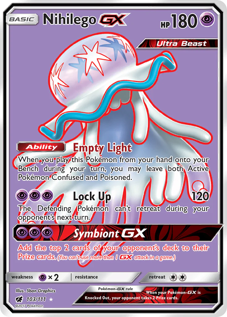 Nihilego GX (103/111) [Sun & Moon: Crimson Invasion]