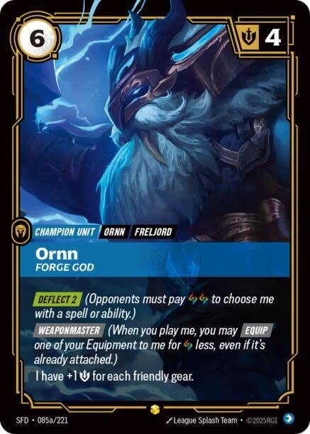 Ornn - Forge God (Alternate Art) - Spiritforged (SFD)
