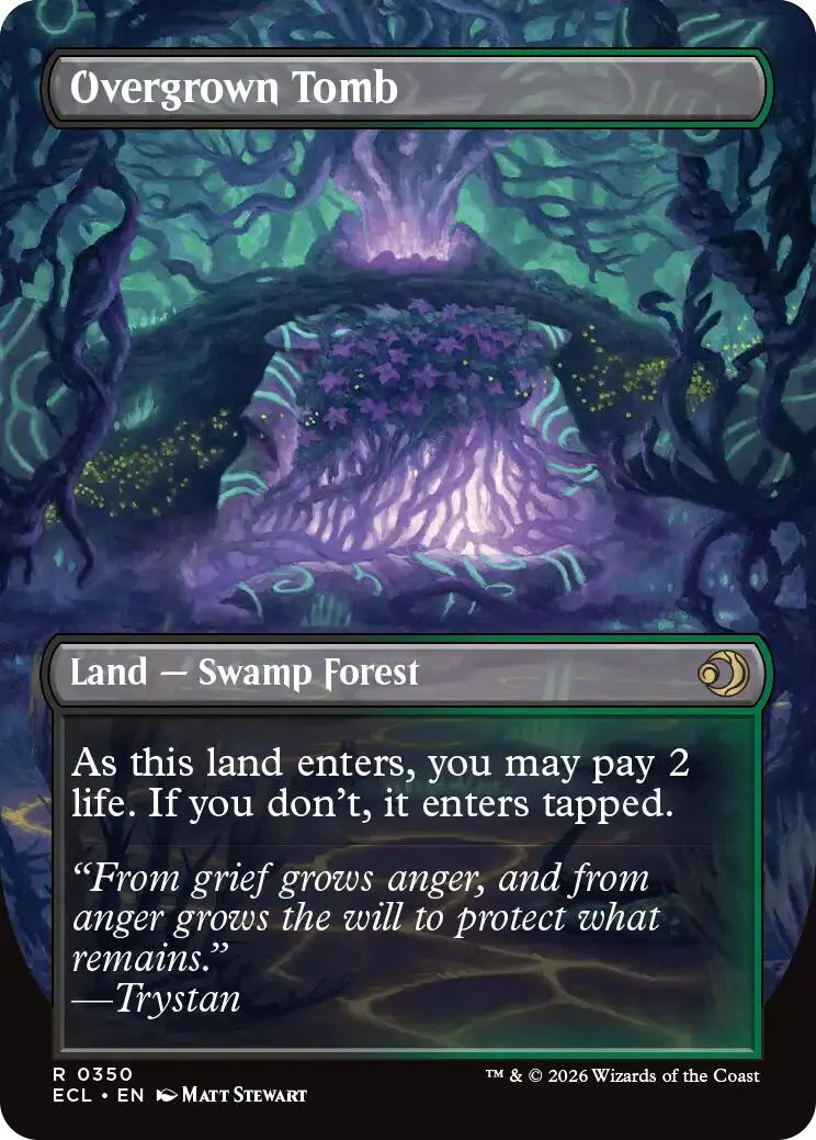 Overgrown Tomb (Borderless) [Lorwyn Eclipsed] - Image 2