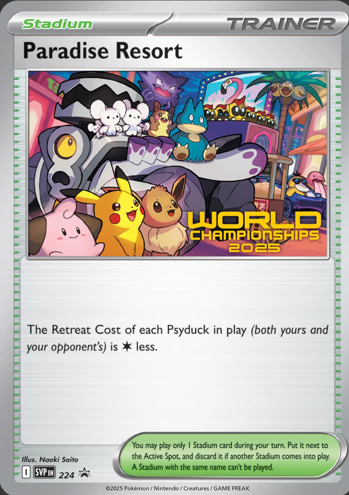 Paradise Resort (224) (World Championships 2025) [Scarlet & Violet: Black Star Promos]