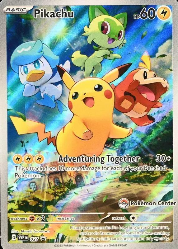*SEALED* Pikachu (027) (Pokemon Center Exclusive) [Scarlet & Violet: Black Star Promos]