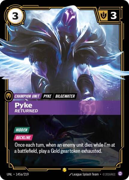 Pyke - Returned (Alternate Art) - Unleashed (UNL)