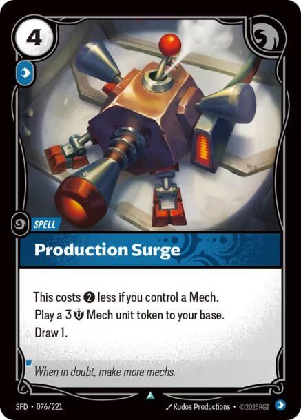 Production Surge - Spiritforged (SFD)